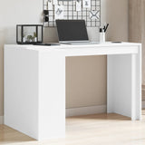 ZNTS Office Desk White 123.5x73.5x75 cm Engineered Wood 847982