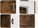 Wooden Cabinet Smoked Oak 88.5 x 30.5 x 73 cm Engineered Wood 880306