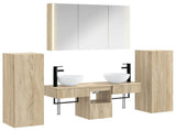 Bathroom Furniture Set 6 pcs Sonoma Oak 3407121