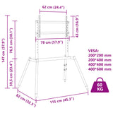 ZNTS Easel TV Stand for 37-86 Inch Screen Max VESA 400x600 mm 60 kg 4012166
