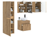 Bathroom Cabinet Set 5 pcs Artisan Oak 40 x 10.5 x 60.5 cm 3407342