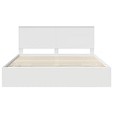 Bed Frame with Drawer White 180 x 200 cm Engineer Wood 3411089