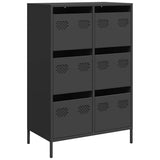 Highboard Black 68x39x101.5 cm Steel 851220