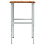 Workbench Light Brown 100x60x cm Solid Wood Oak 3309719