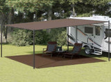 Tent Carpet 400x400 cm Brown 310811