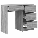 Desk with Drawer Grey Sonoma 90 x 37.5 x 75 cm Engineered Wood 869495