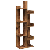 Book Cabinet Old Wood 48x25.5x140 cm Engineered Wood 856694