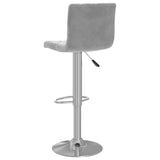 Bar Stools 2 pcs Light Grey Velvet 333687
