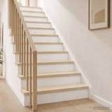 Stair Tread 2 pcs 70 x 25 x 2 cm White Solid Oak Wood 3449261