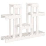 Plant Stand White 104.5x25x77.5 cm Solid Wood Pine 822098
