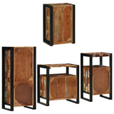 Bathroom Furniture Set 4 pcs Multicolour Solid Reclaimed Wood 3305687