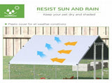 Chicken Run Galvanised Walk-in Chicken Coop Hen Poultry House Cage Rabbit Hutch Pet Playpen Garden T3398P350073