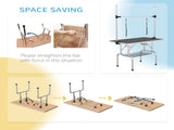 42" Dog Grooming Table, Adjustable Pet Cat Drying Beauty Table with 2 Loops Storage Basket, Rubber T3398P349614
