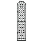 Wine Rack for 73 Bottles Black 45x36x200 cm Wrought Iron 358371
