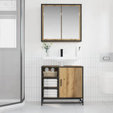 Bathroom Furniture Set 2 pcs Artisan Oak Engineered Wood 3402403