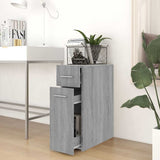 Apothecary Cabinet Grey Sonoma 20x45.5x60 cm Engineered Wood 815865