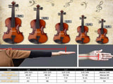 New 4/4 Acoustic Violin Case Bow Rosin White 23313207