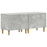 5 Piece LED TV Cabinet Concrete Grey Engineered Wood 3416599