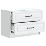 Bedside Cabinet White 62 x 34.5 x 44.5 cm Engineered Wood 895695