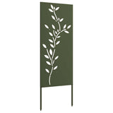 Garden Privacy Screen Olive green 50 x 140 cm Cold-rolled steel 876325