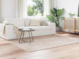Indoor and Outdoor Rug PALMERAS Beige 200 x 200 cm Polyester 42022643