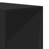 Wardrobe Black 30x50x200 cm Engineered Wood 3307703