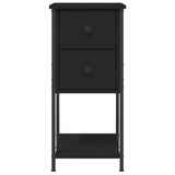 Bedside Cabinets 2 pcs Black 32x42x70 cm Engineered Wood 826094