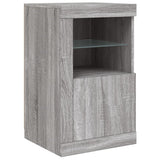 Sideboard with LED Lights Grey Sonoma 163x37x67 cm 3209077