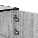 Highboard Grey Sonoma 68x35x106.5 cm Engineered Wood and Metal 849072