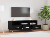TV Cabinet Black Oak 102 x 36 x 50 cm Engineered Wood 8004201