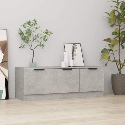 TV Cabinet Concrete Grey 102x35x36.5 cm Engineered Wood 811362
