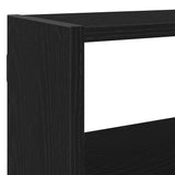 Wall Cube Shelf 7 Compartments Black Engineered Wood 860023