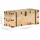 289634 Chest 90x40x40 cm Solid Mango Wood