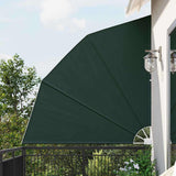 Balcony Privacy Screen 210 x 210 cm Polyester Dark Green 42000937