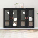 Wall Mounted Cabinet 2 pcs Black oak 69.5 x 34 x 90 cm 3334301