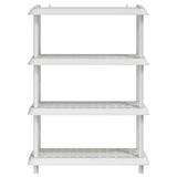 Shelving Unit 4-Tier 100 x 40 x 136.5 cm PP White 8011750
