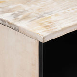 TV Cabinet White 70 x 33.5 x 46 cm Solid Mango Wood 4018369