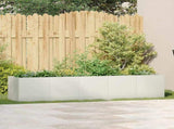 Planter White 200x40x40 cm Cold-rolled Steel 860683