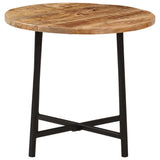 Coffee Table Natural Wood Solid Mango Wood and Iron Medium 371969