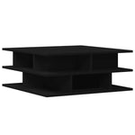 ZNTS Coffee Table Black 70x70x29 cm Engineered Wood 840745