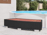 42700 Spa Step Poly Rattan 92x45x25 cm Black
