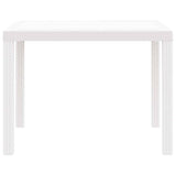 Garden Dining Table White 100 x 100 x 73 cm Poly Rattan 871682