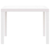Garden Table White 100 x 100 x 73 cm Poly Rattan 871682