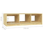 Coffee Table 110x50x34 cm Solid Pinewood 809912