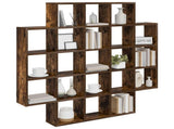Wall Shelf Smoked Oak 100 x 13 x 100 cm Engineered Wood 8012248