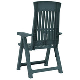 Garden Reclining Chair Set of 2 Green Polypropylene Medium 364711