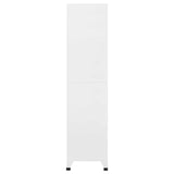 Locker Cabinet White 90x40x180 cm Steel 339820