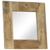 Mirror Solid Mango Wood 50x50 cm 246301
