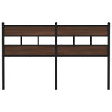 Replace Headboard Brown Oak 135 cm Steel and Engineered Wood 4017183