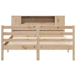 Bookcase Bed without Mattress 160x200 cm Solid Wood Pine 3322207